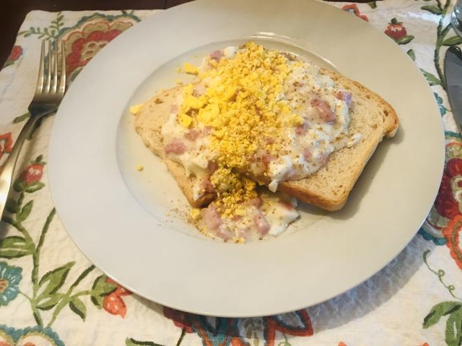 Eggs Goldenrod with Ham Bon Appetit