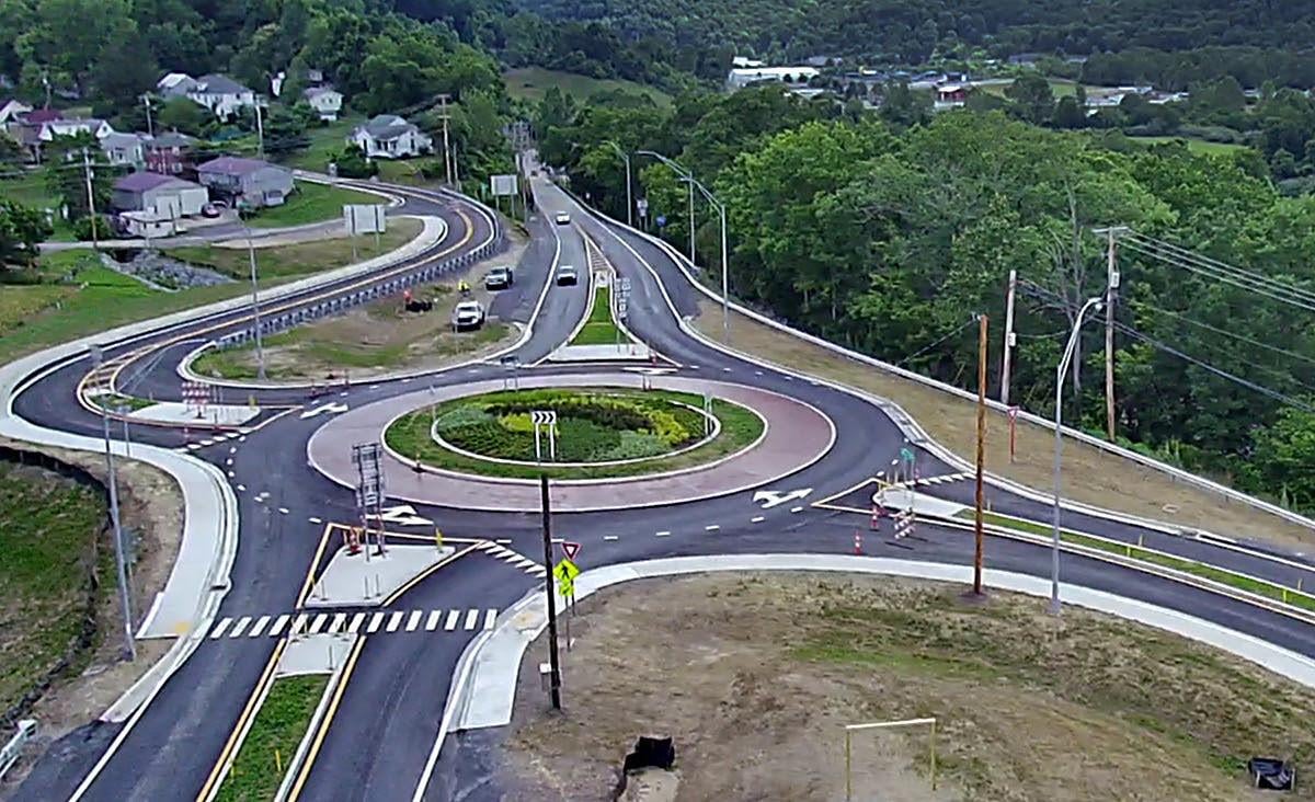 Glenville West Virginia roundabout, 5th in state, opens to traffic WV News