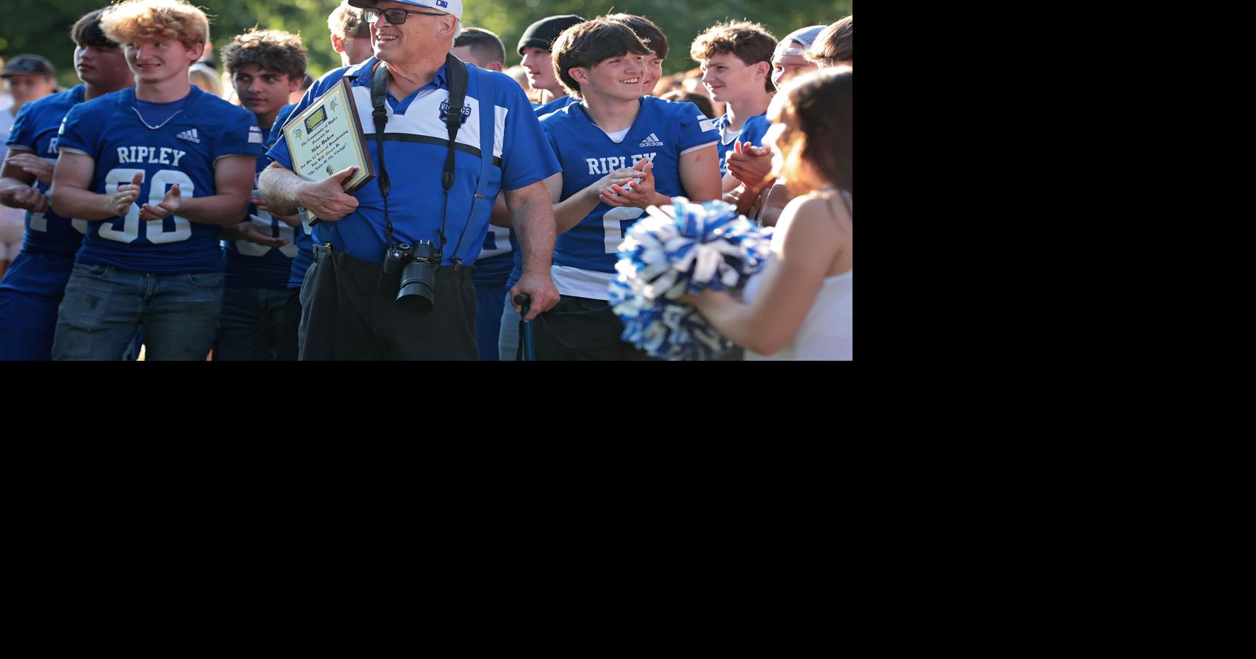 Community pep rally cheers all Ripley High teams and honors the Voice
