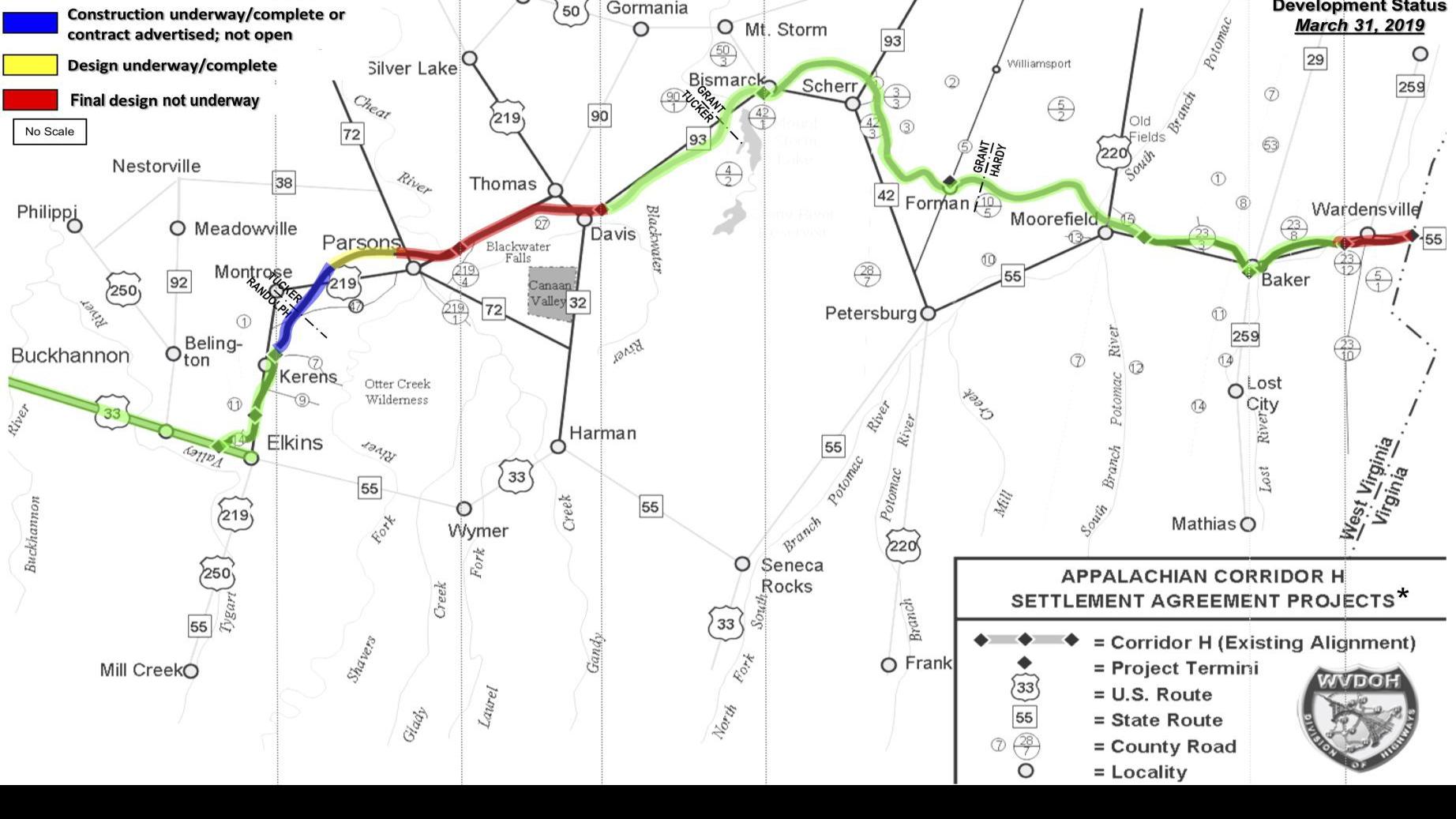 Wv Corridor H Map Wv's Sen. Capito, Rep. Mooney Work To Secure Funding For Corridor H  Completion | Wv News | Wvnews.com