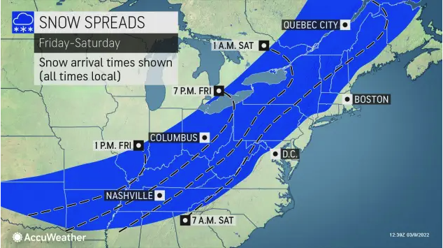 March winter storm could dump over 6 inches of snow on West Virginia ...