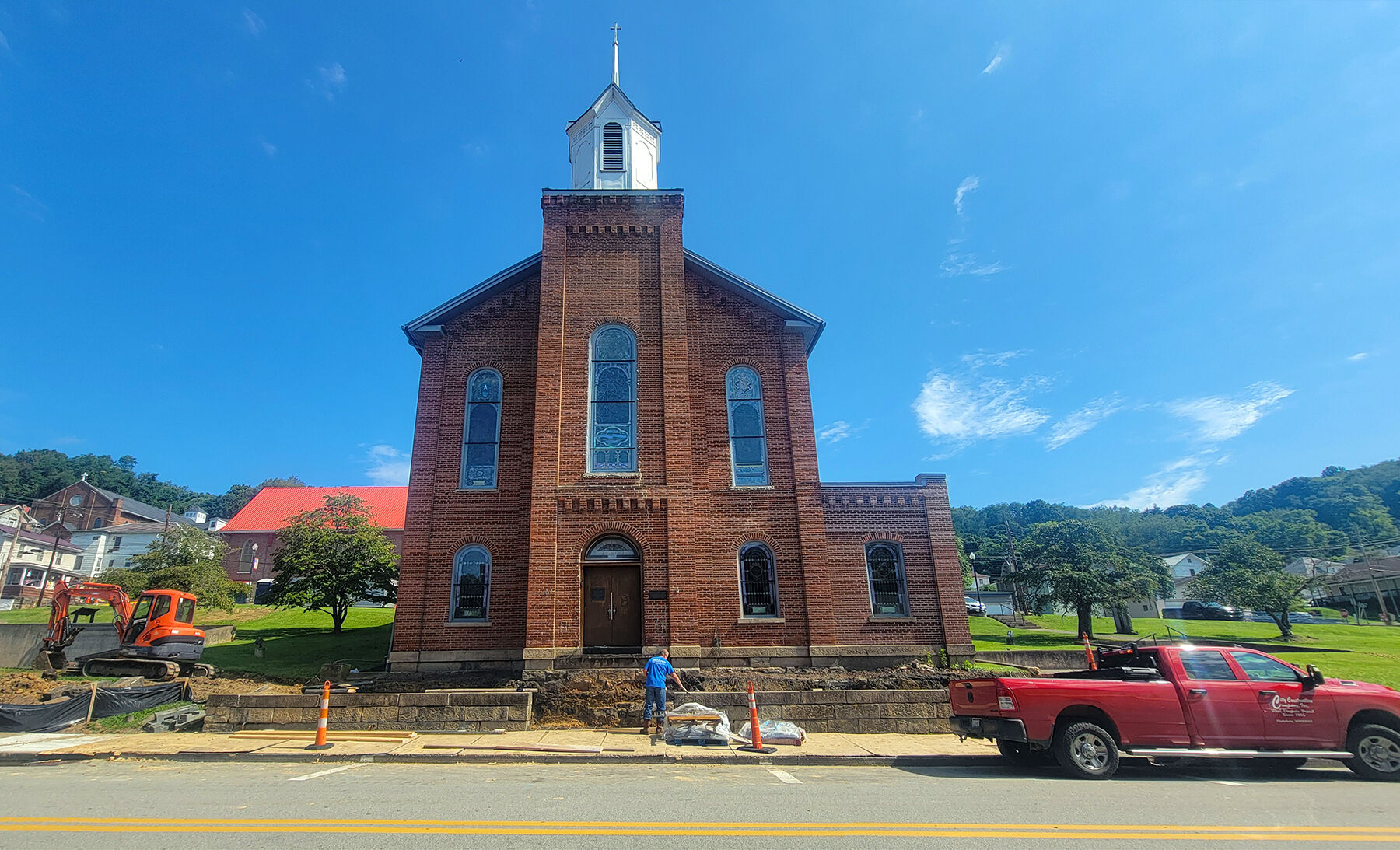 Grafton's historic Mother's Day Shrine entrance project underway