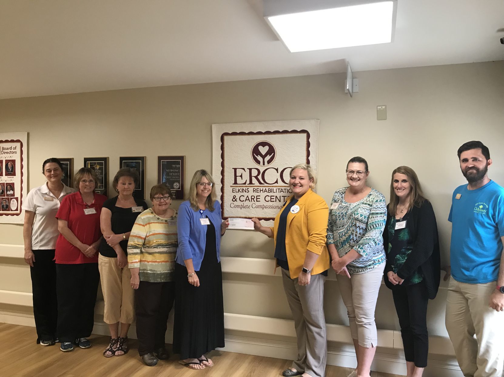 Elkins Rehabilitation & Care Center Donates $1,500 To Elkins Alzheimer ...