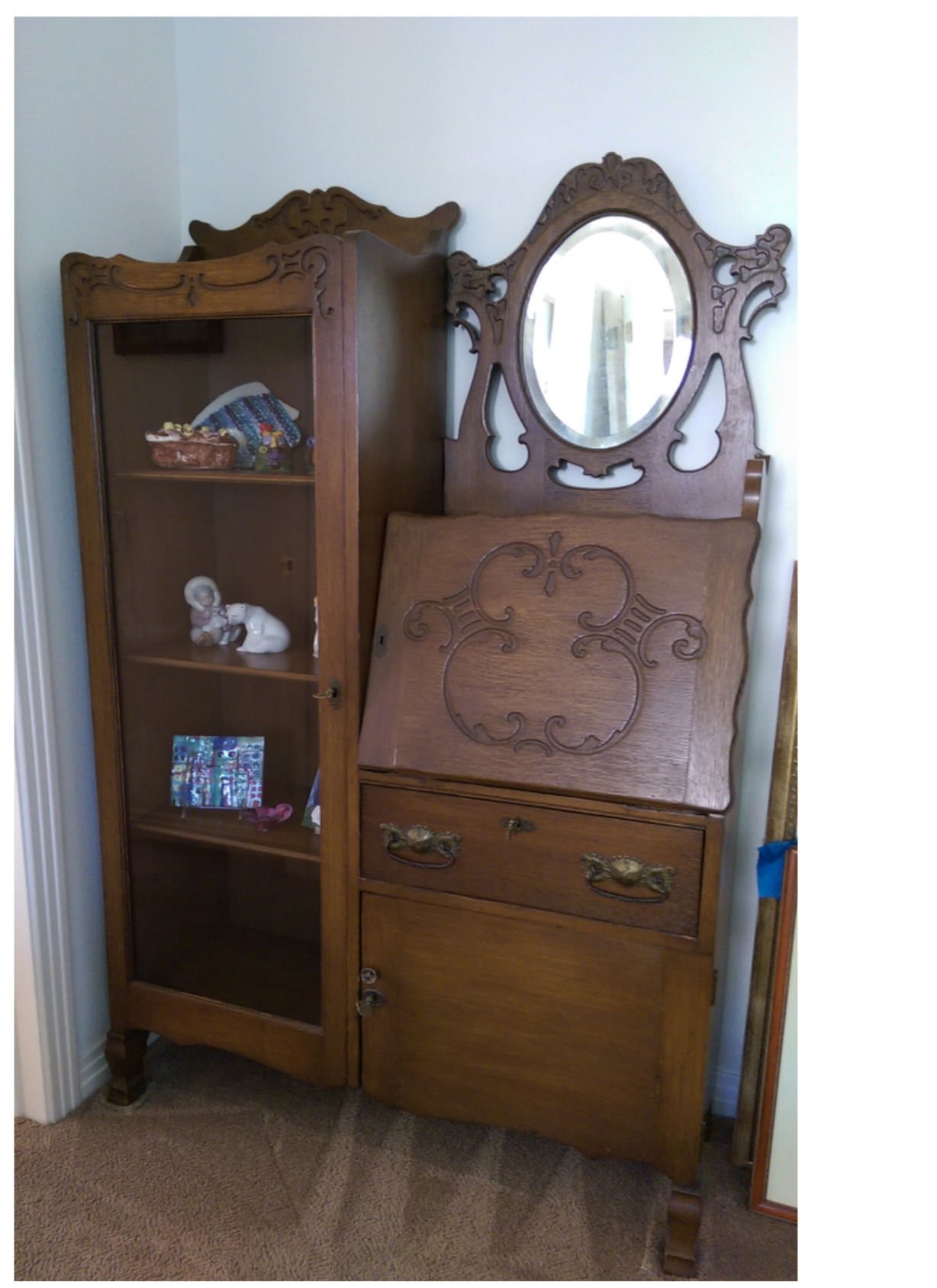 Antique larkin deals secretary desk