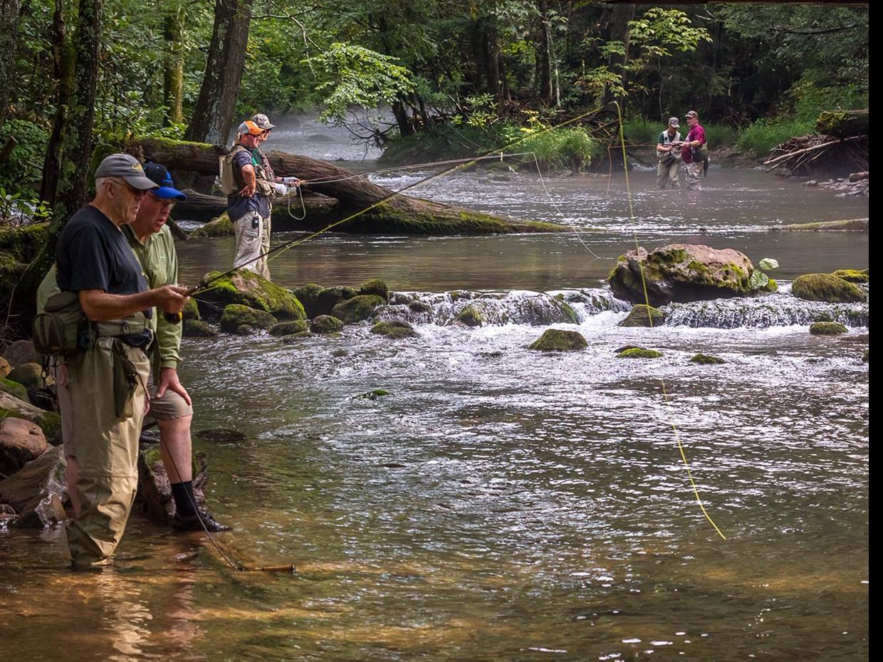 Wv Veterans From Vietnam To Afghanistan Treated To Fly Fishing Weekend Wv News Wvnews Com