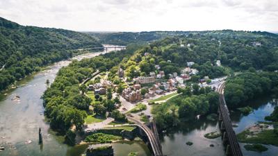 Harpers Ferry WV stock image