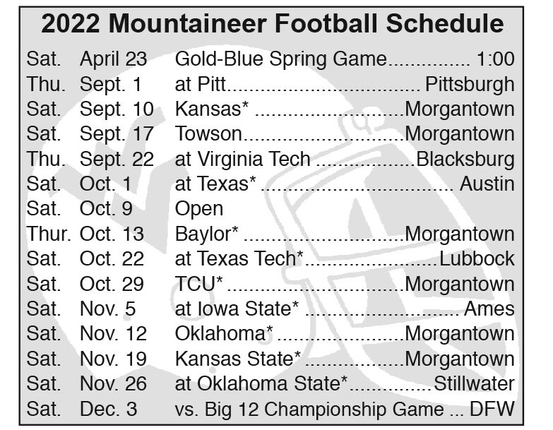 Wvu Football Schedule For 2022 Three Weeknight Opportunities Await Wvu Football In 2022 | | Wvnews.com