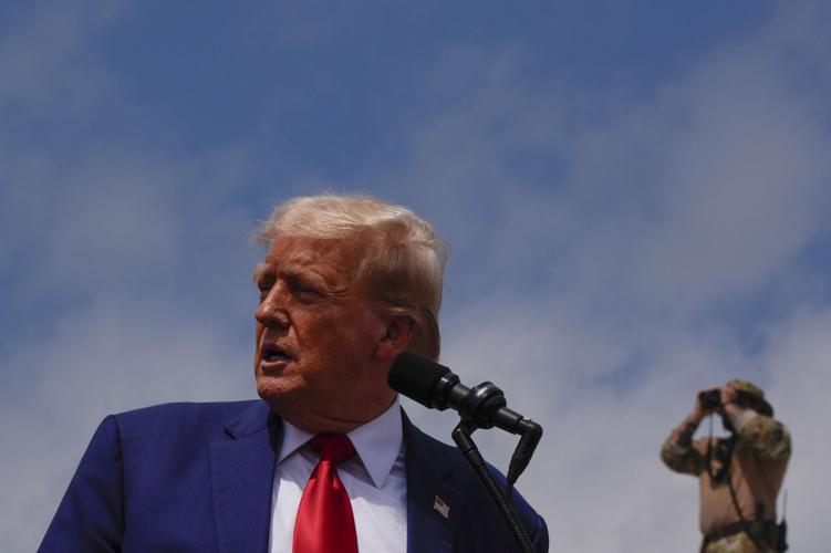 Trump is visiting the border to highlight immigration as Democrats