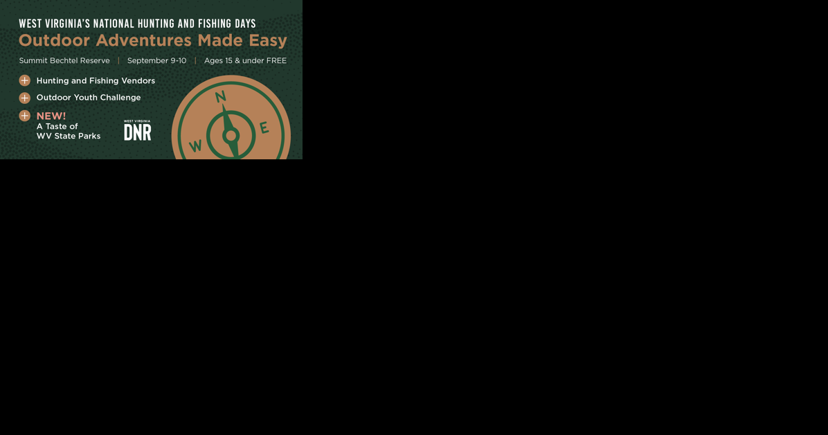 West Virginia Hunting & Fishing Days celebration set Sept. 9-10 - Vimarsana News