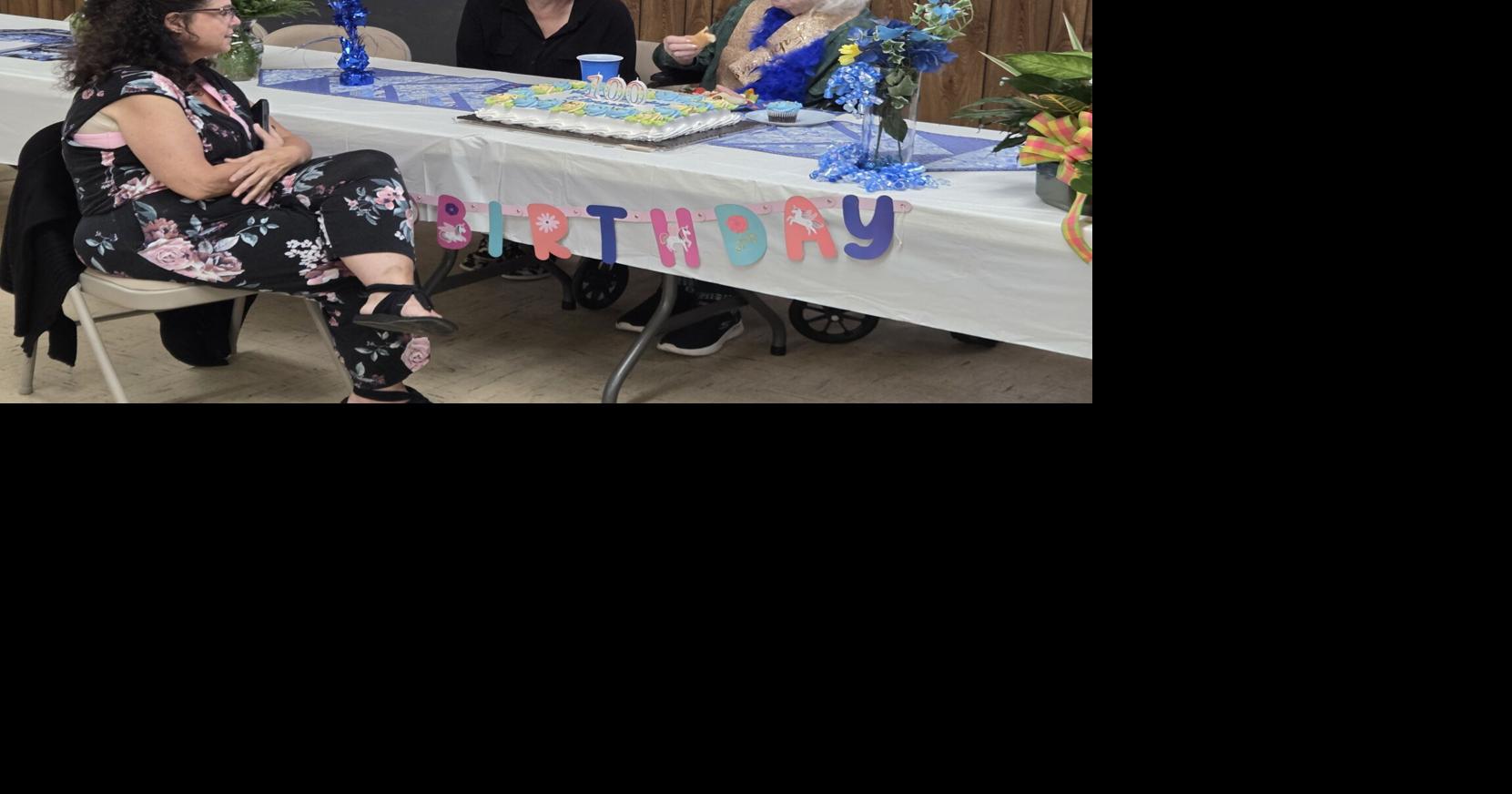 Community celebrates retired Fairmont State University professor's 100th birthday