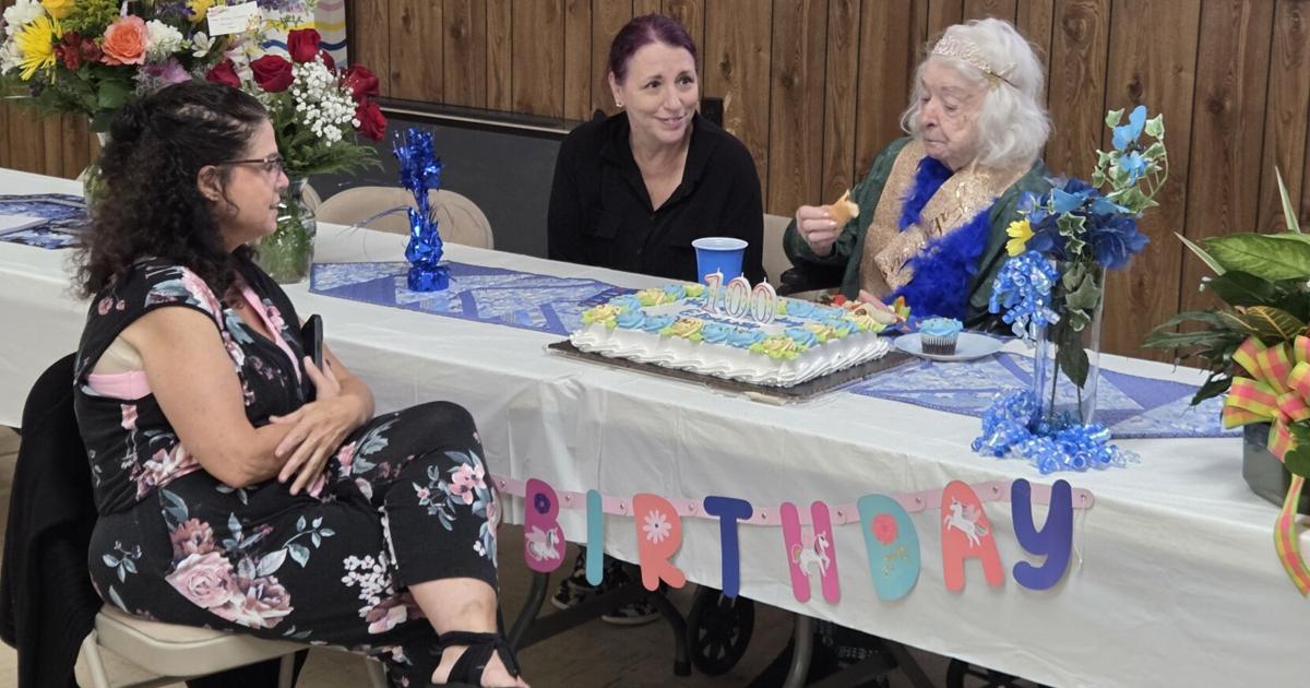 Community celebrates retired Fairmont State University professor's 100th birthday