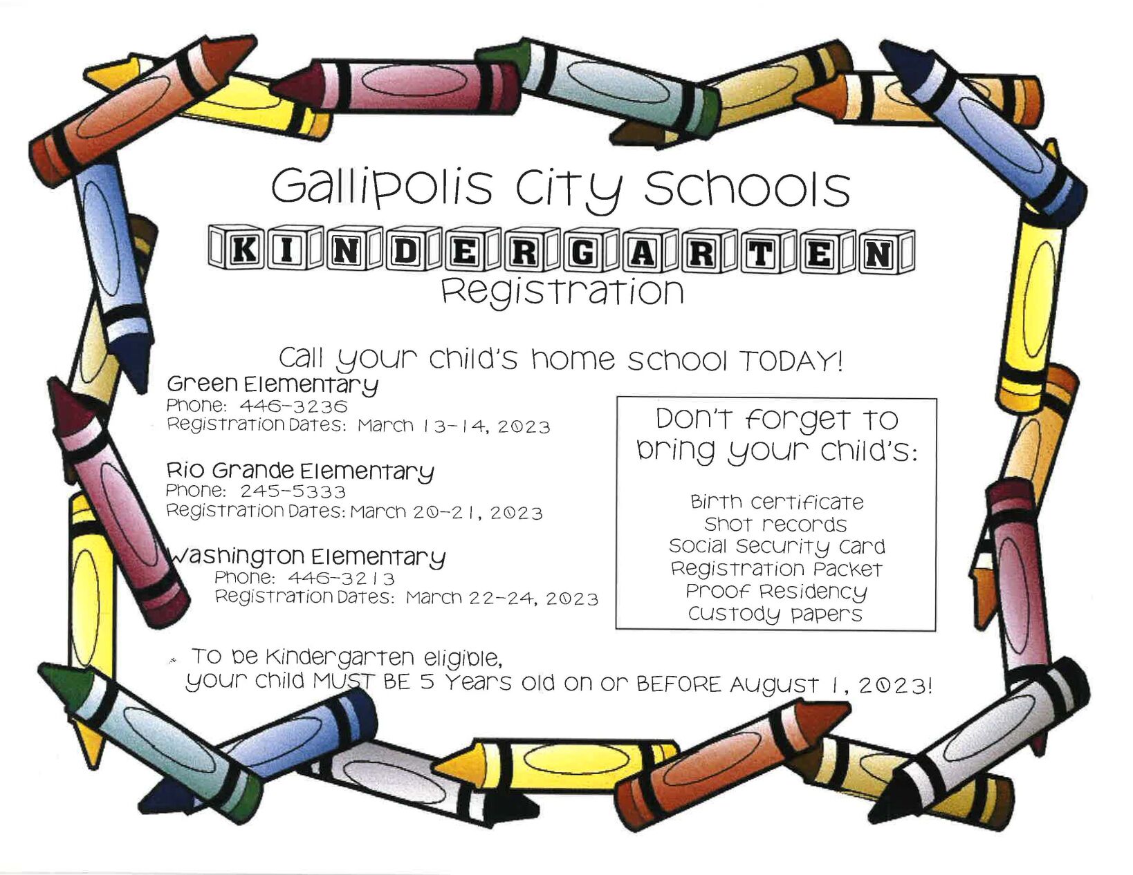 Gallipolis kindergarten