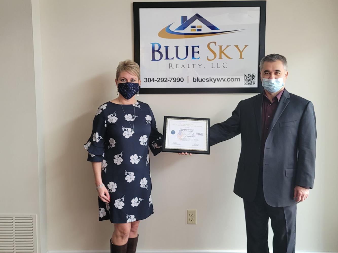 Supervisor of West Virginia's Blue Sky Realty honored by DOD