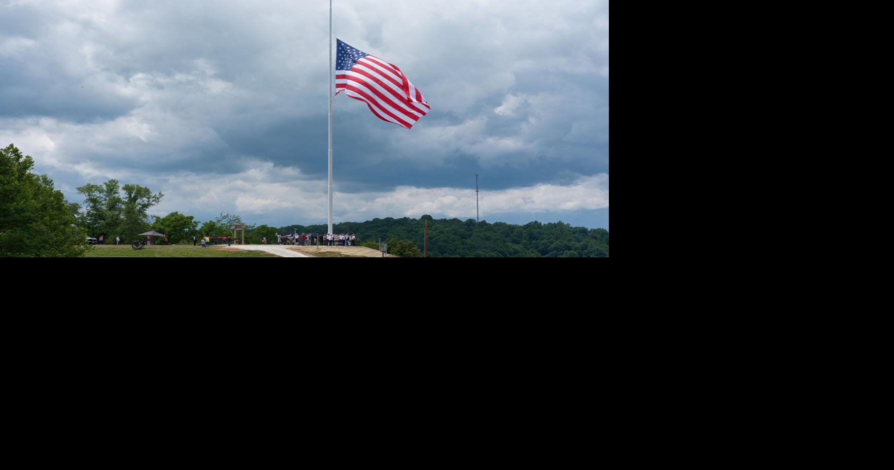 Flag Day ceremony marks dedication of new Spencer landmark