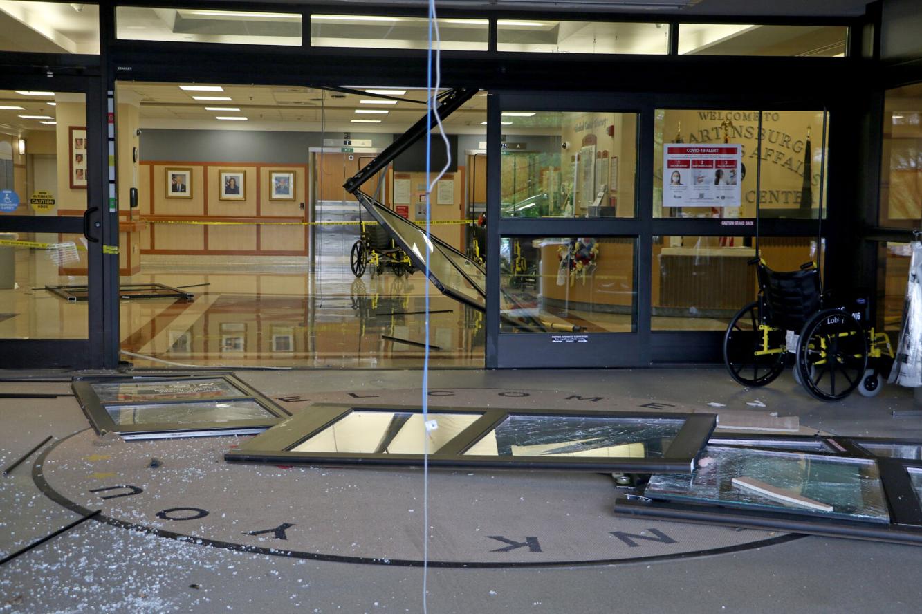 Military veteran's vehicle crashes into lobby of Martinsburg, West