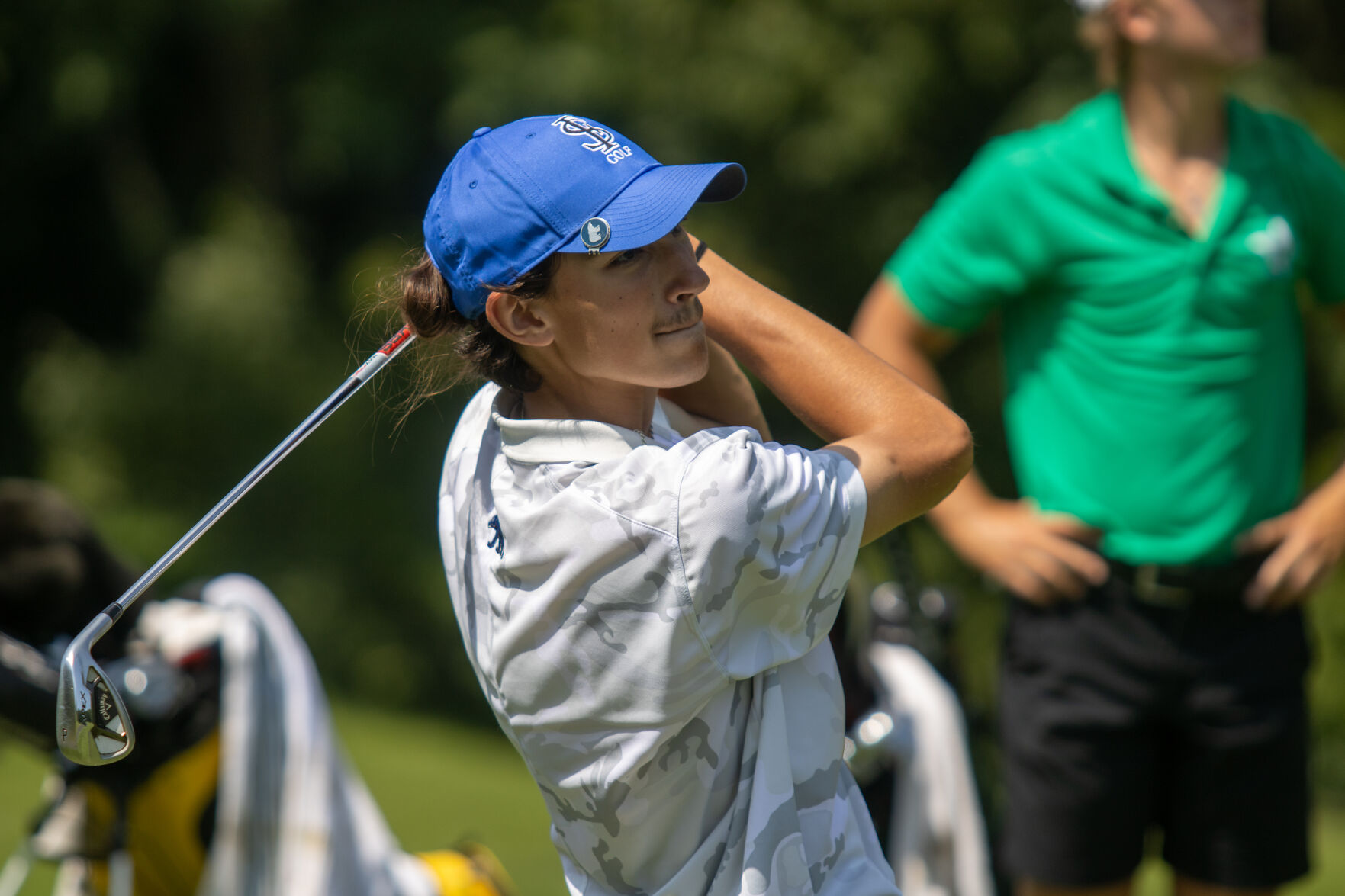 Landen Barkley named Big 10 Golfer of the Year Grafton coach Ed