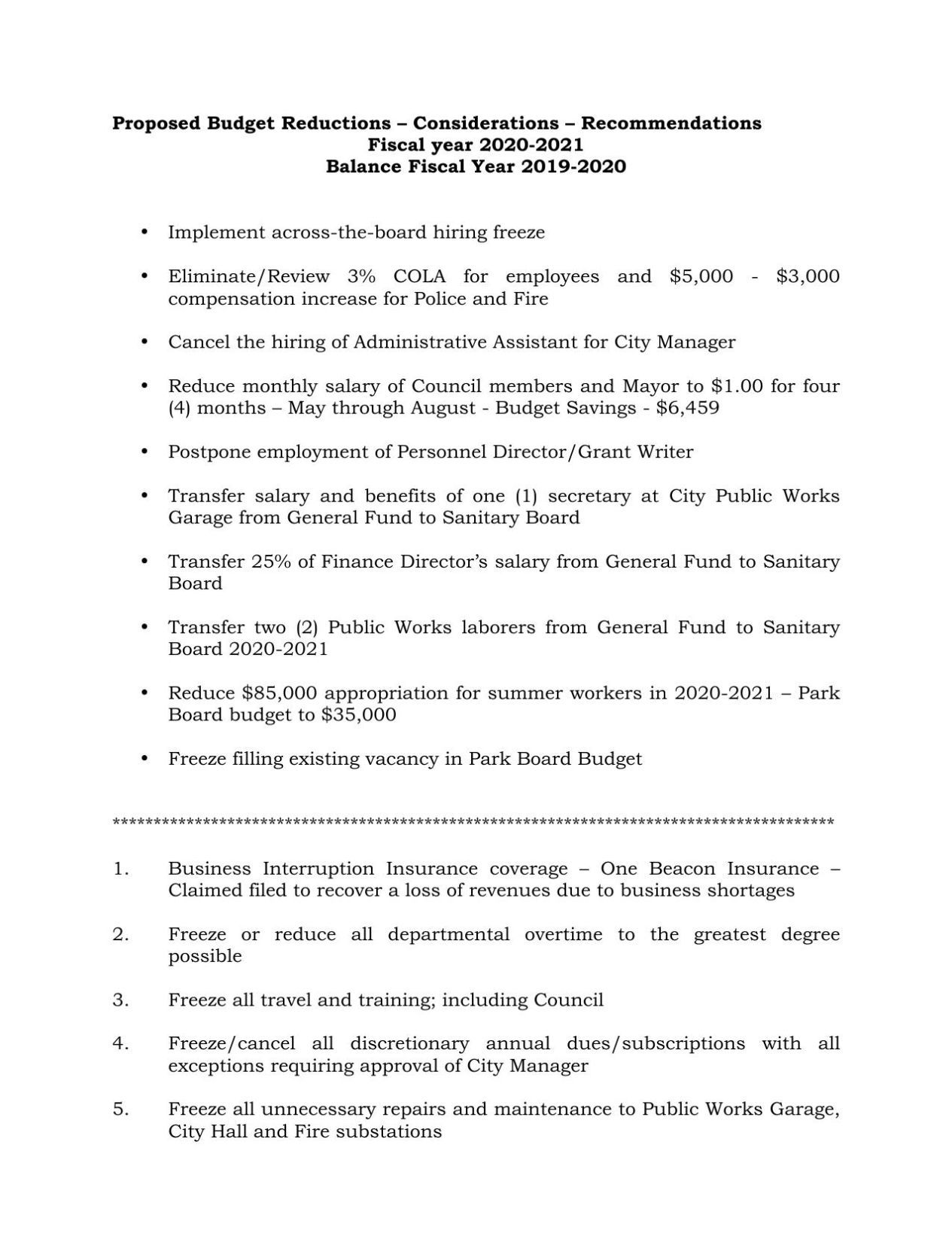 Clarksburg, WV, officials weighing costsaving measures WV News