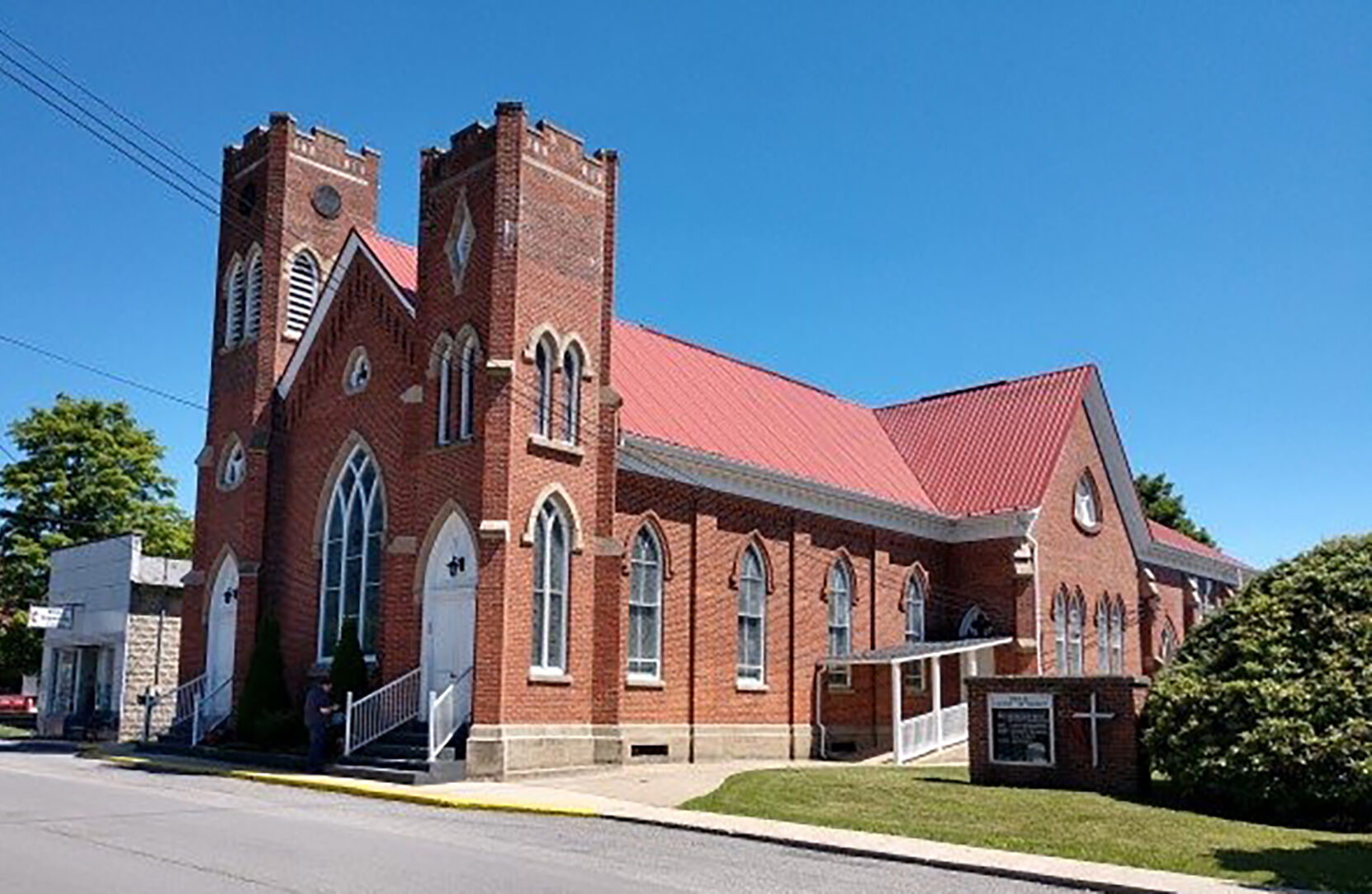 Country Church Project: Wesley United Methodist Church serves as