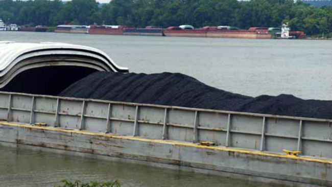 Coal barge