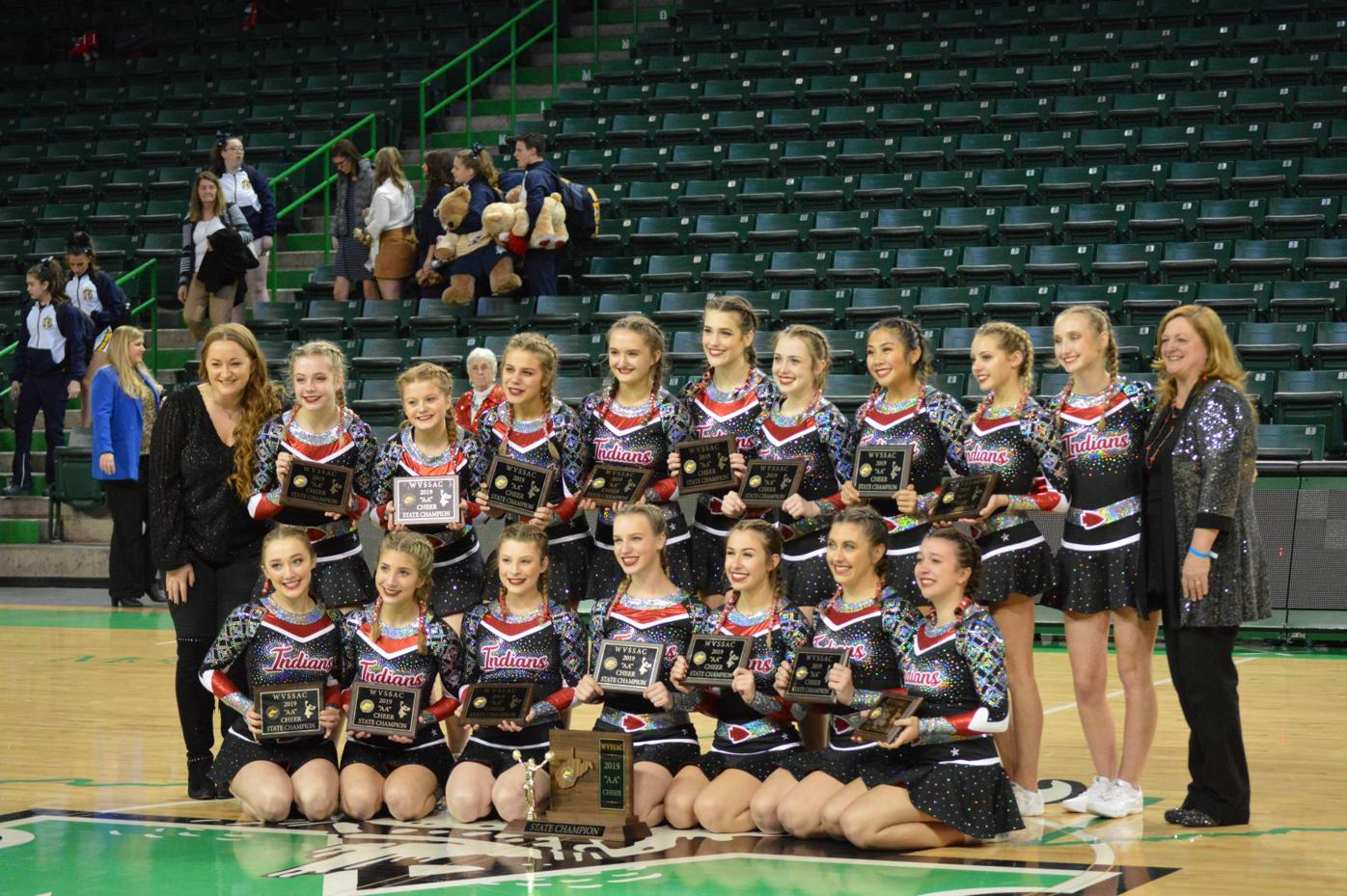 Bridgeport reigns over Class AA with state cheerleading title News