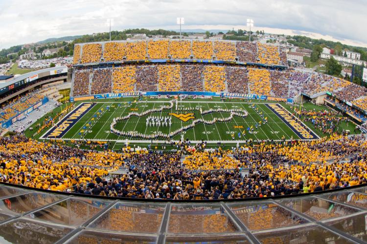 William Titus prepares for last football performances as WVU drum major