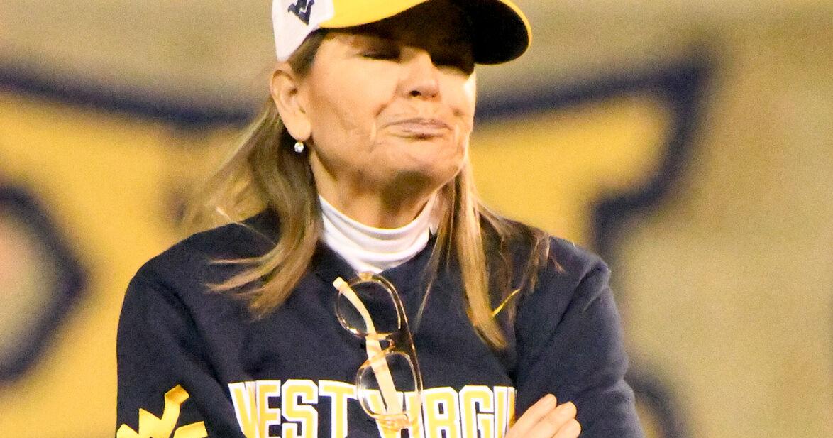 WVU women's soccer Nikki Izzo-Brown stands front
