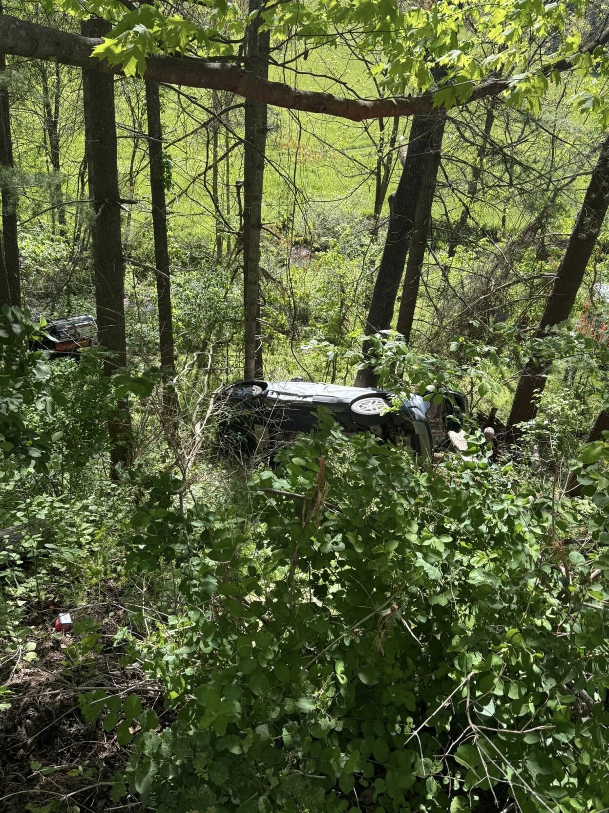 Driver extricated after SUV crashes into tree off Patterson Fork Road ...
