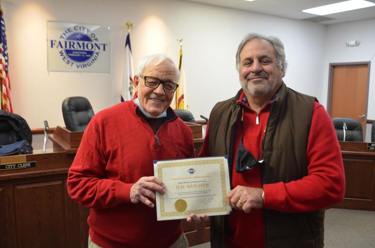 Fairmont, West Virginia, City Council recognizes D.D. Meighen for years