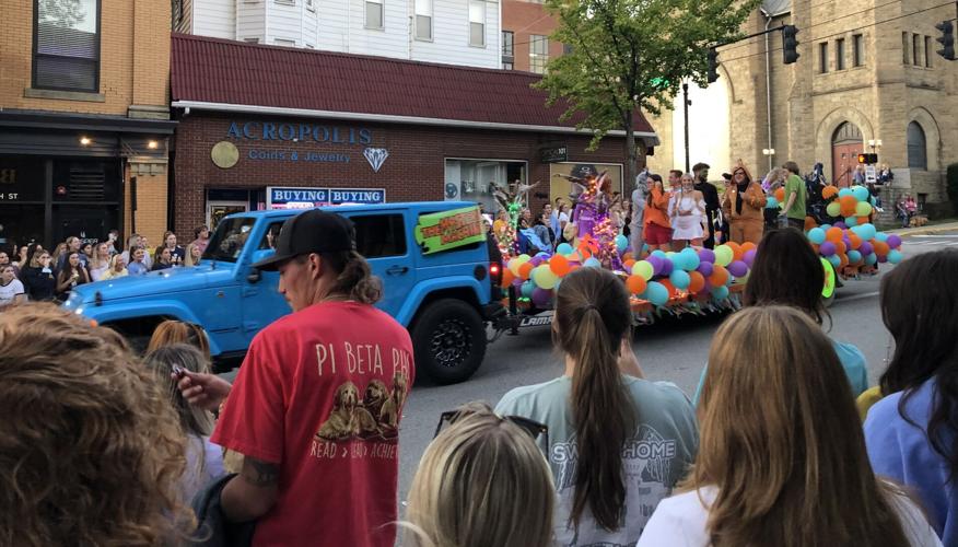 West Virginia University parade fills streets of Saturday night
