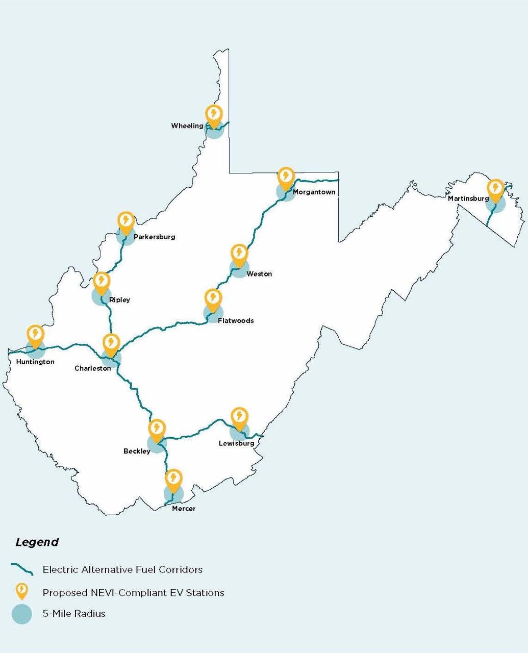 West Virginia submits deployment plan for electric vehicle charging