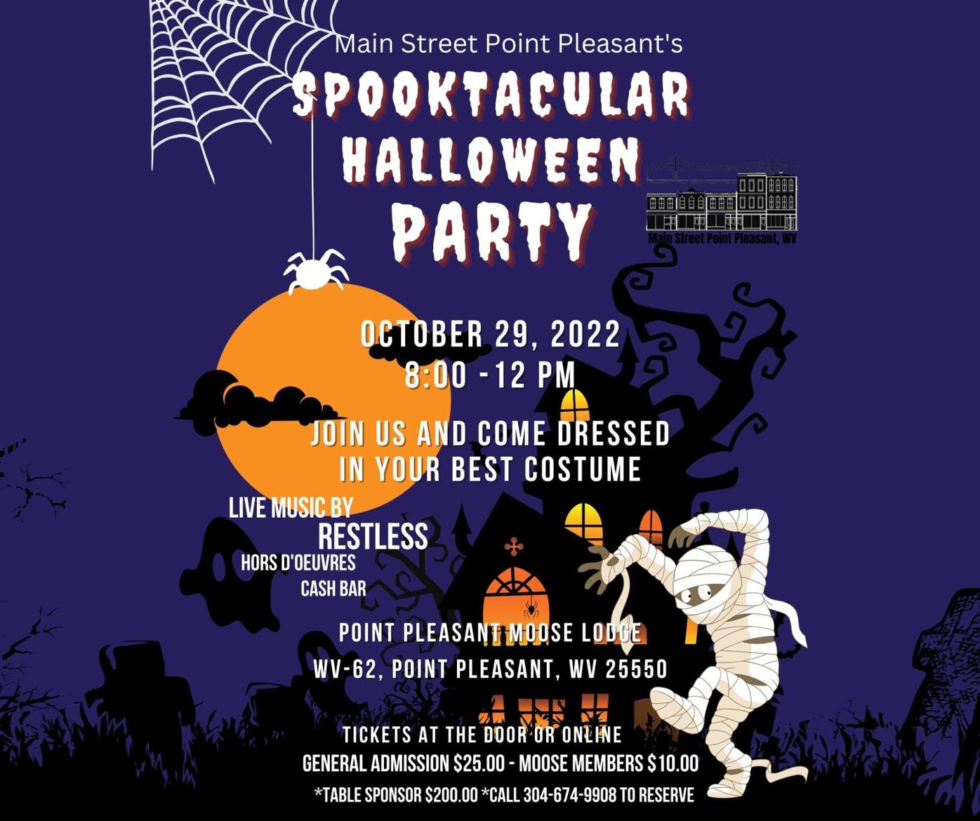 Main Street Point Pleasant and Moose to host Spooktacular Halloween | River  Cities Tribune and Register Gallia, Meigs, and Mason | wvnews.com