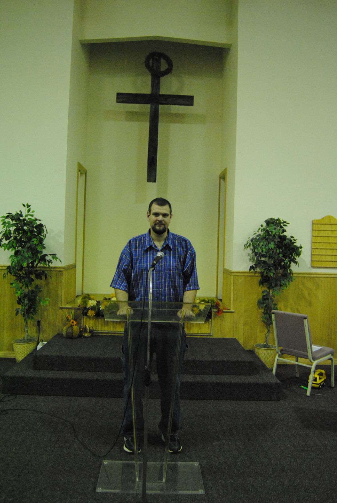 Pastor Craig Swearingen of Meadowbrook Church of Christ in Bridgeport