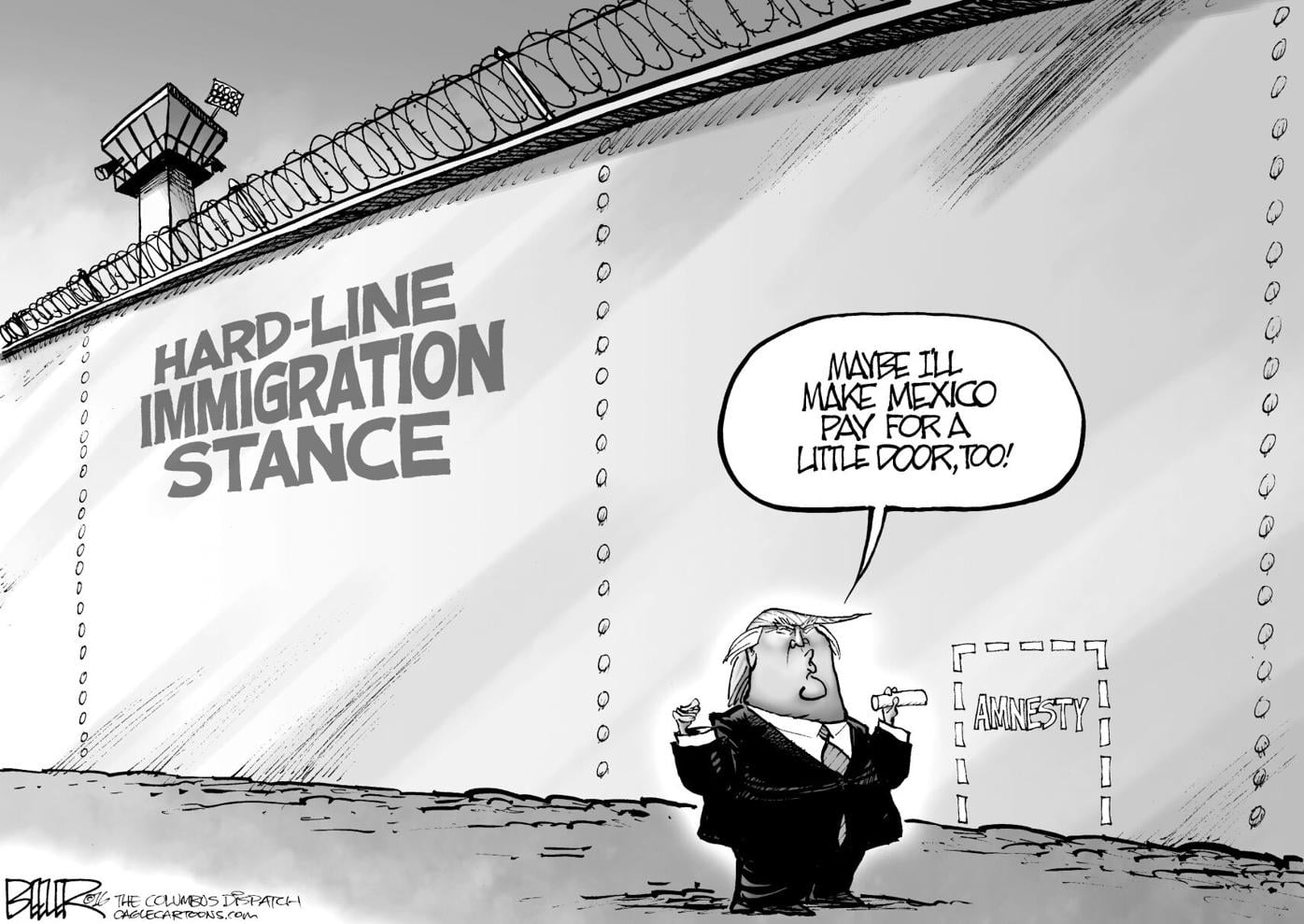 Beeler cartoon: Trump’s wall | Opinion for Mineral County, WV and
