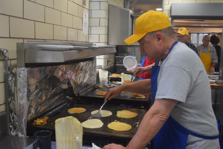 Pancake breakfast hosted by Bridgeport (West Virginia) Lions Club this