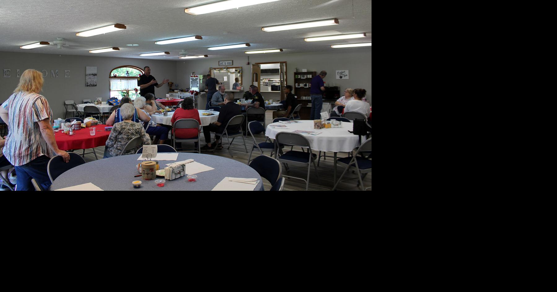Scamming prevention talk at senior center