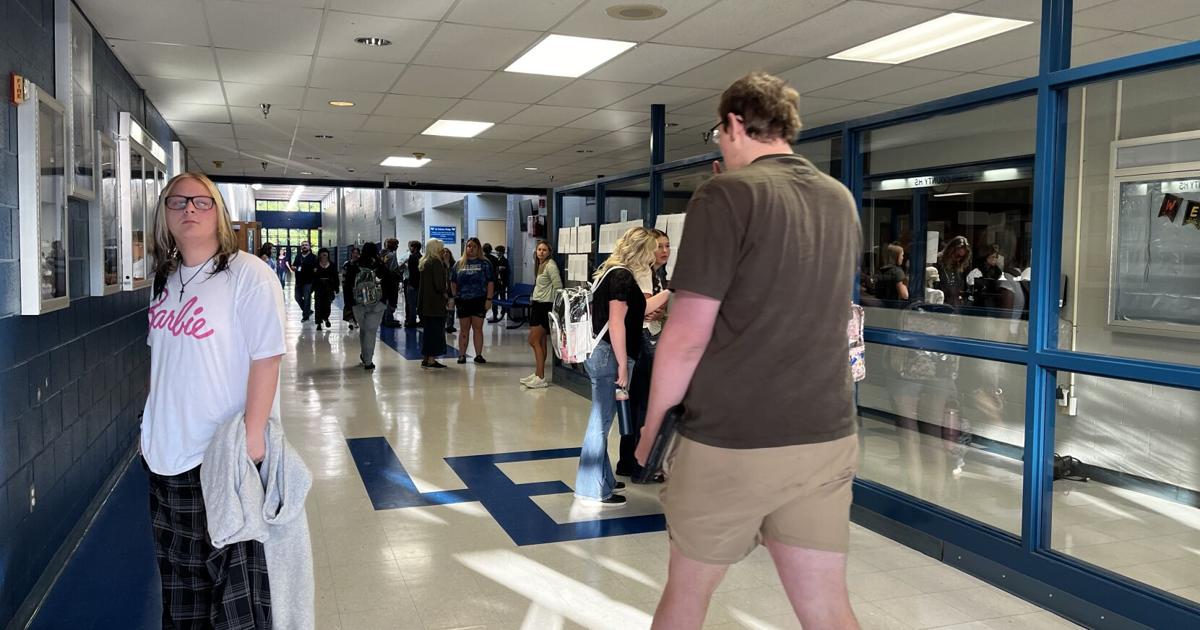 Lewis County Schools (West Virginia) students for first day