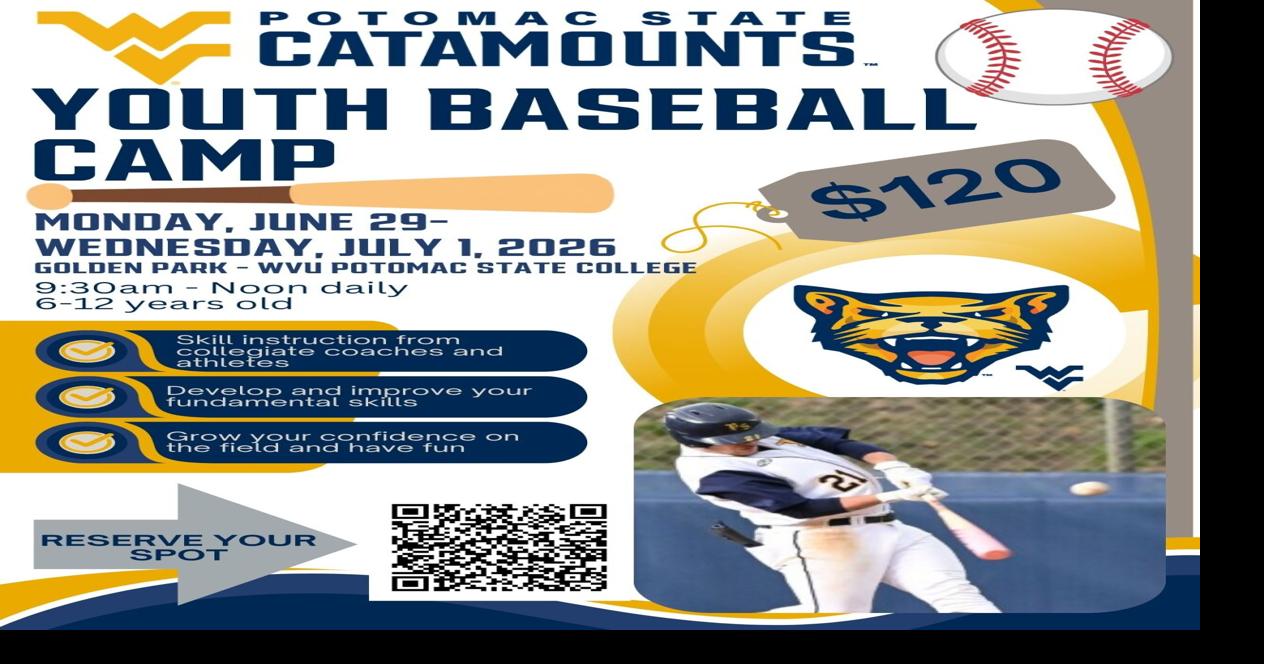 Potomac State Catamounts to Host Youth Baseball Camp This Summer