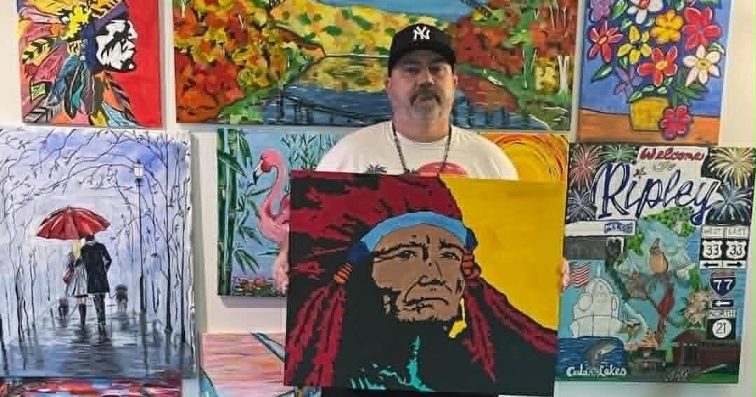 Local artist has rediscovered his passion in a new, vibrant way