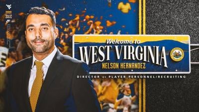 WVU basketball 0419 Nelson Hernandez hired graphic front