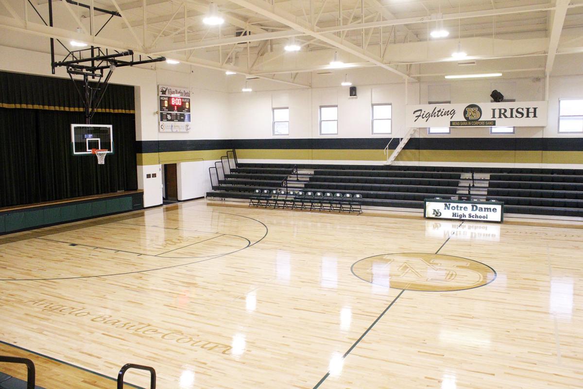 Upgrades Complete On Notre Dame Gym Local Sports Wvnews Com