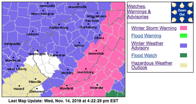Update Eastern West Virginia Upgraded To Storm Warning Advisory Expanded Wv News Wvnews Com