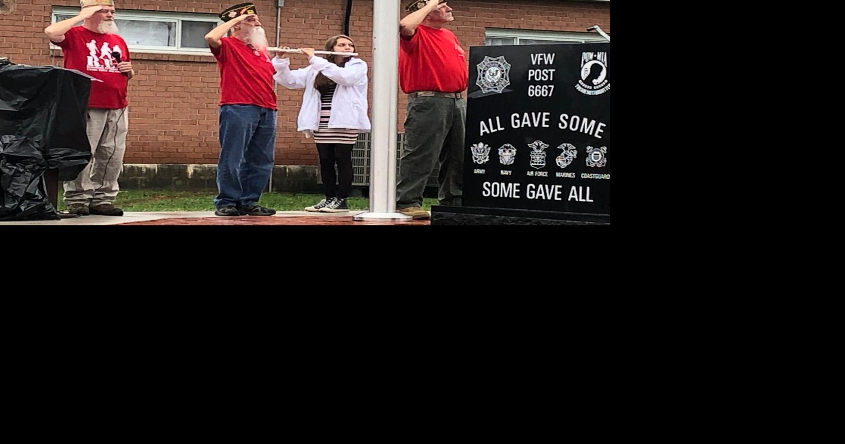 Fort Ashby VFW dedicates monument to area veterans