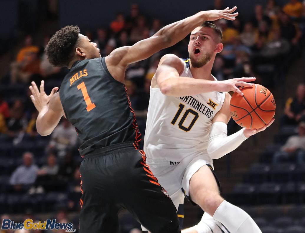 WVU Basketball Erik Stevenson Front West Virginia University Sports