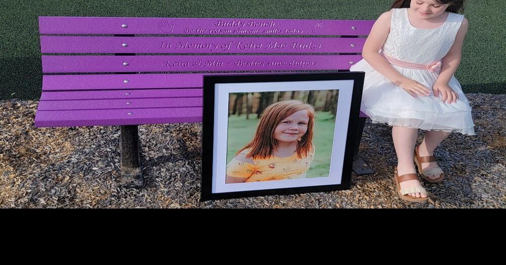 'Buddy Benches' distributed in memory of Keira Mae Rinker | Garrett ...