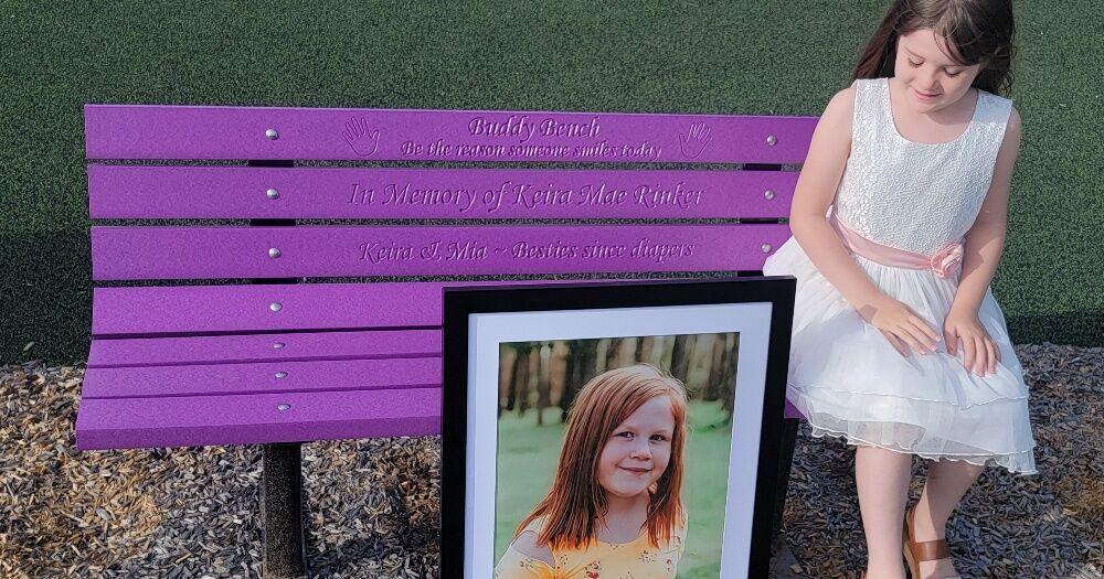 'Buddy Benches' distributed in memory of Keira Mae Rinker | Garrett ...