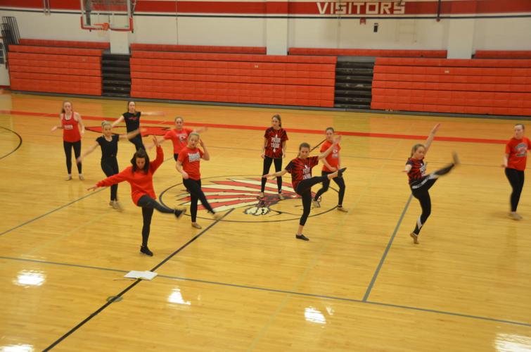 high school dance team practice