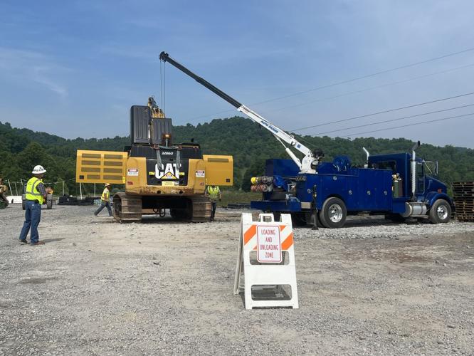 Pipeline in Lewis County, West Virginia still under construction even