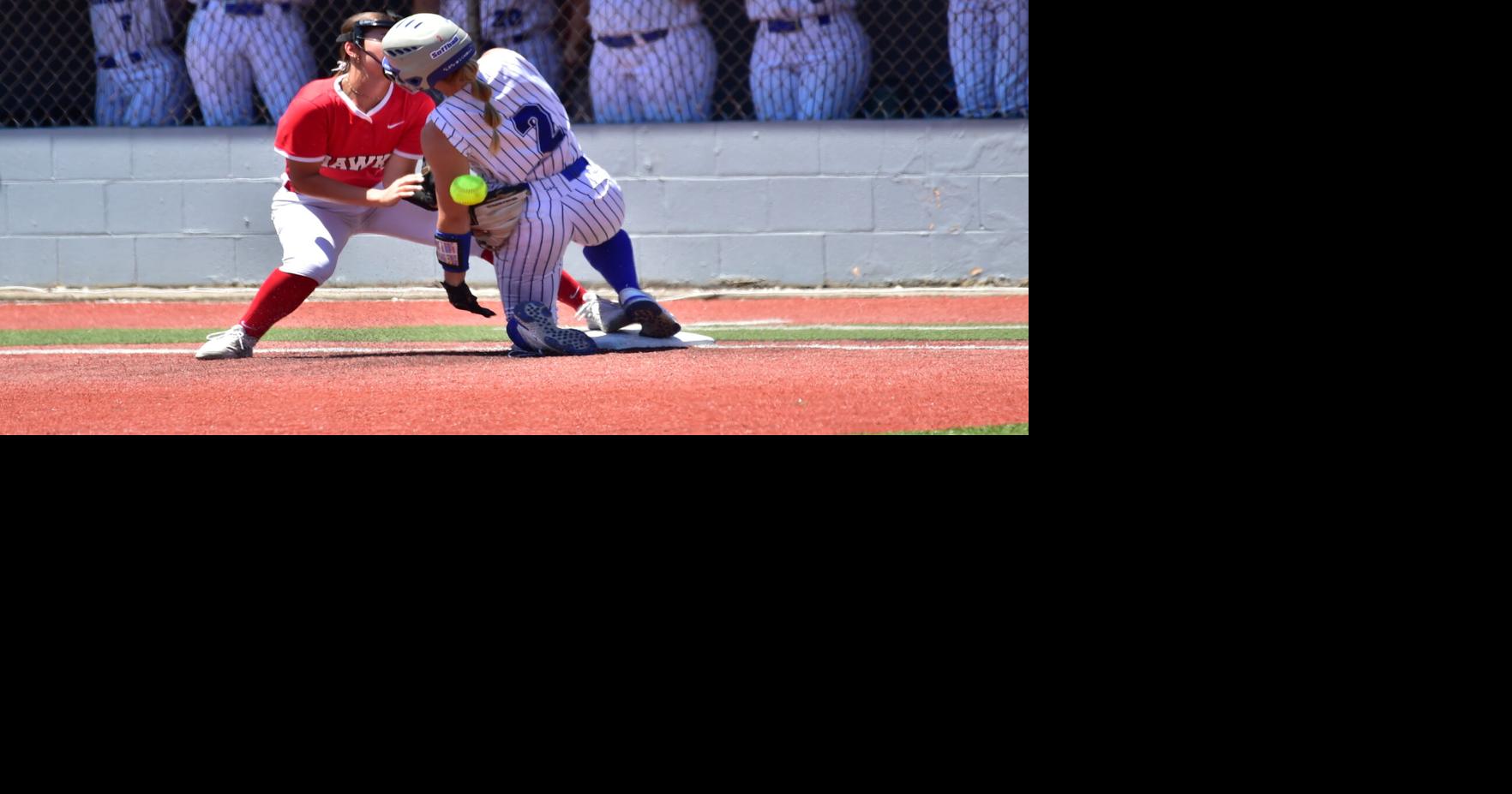Carper Messerly safe at third on a triple and an RBI.JPG