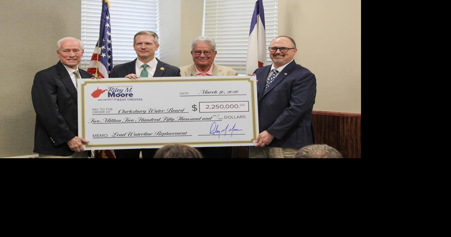Clarksburg Water Board General Manager Jason Myers celebrates 5 years of service with the utility