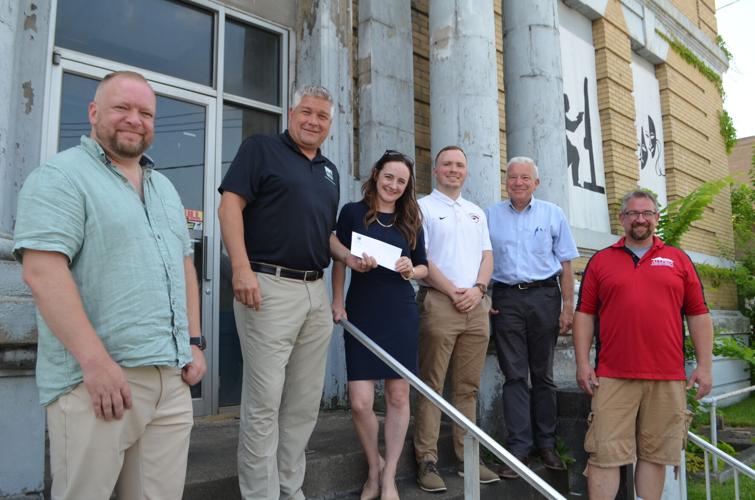 MVB Bank presents check to Fairmont, West Virginia, Community